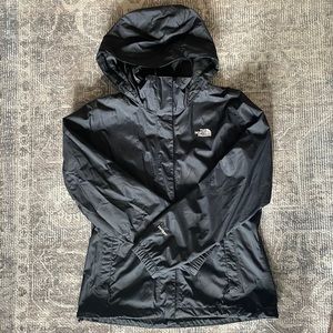 Women’s Black North Face Hyvent Rain Jacket - M